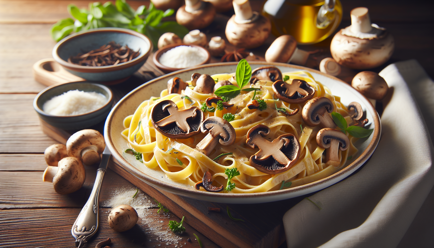 fettuccine ai funghi porcini